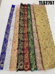 Nigerian Wedding Party Dress African Sequin Lace Fabric Multi Color Net