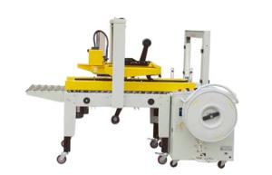 Quality 15cartons min Automatic Case Sealing Machine Carton Box Strapping Machine wholesale