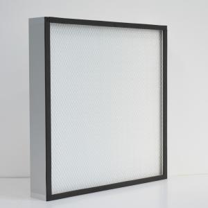 Quality fiberglass H13 U15 Mini Pleat Cleanroom HEPA Filters For Air Conditioner wholesale