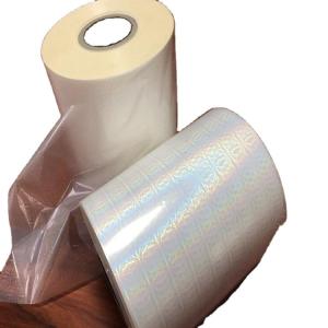 Quality Transparent BOPP Holographic Thermal Lamination Film 25 Micron For Gift Craft Packing wholesale