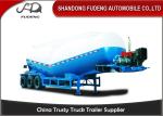 30-60 Cubic Meter Bulk Cement Tanker Trailer 3x13 Ton Axle Steel Q345B End Plate