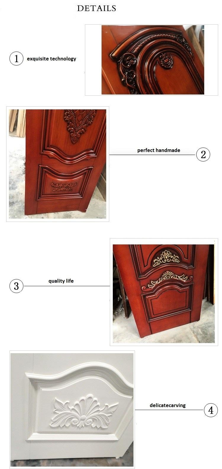 Security Home Entrance 38dB 50mm Teak Solid Wood Door