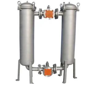 Quality Stainless Steel Bag Filter 5 Micron 50 Micron Double Cylinder Beverage Juice Milk wholesale
