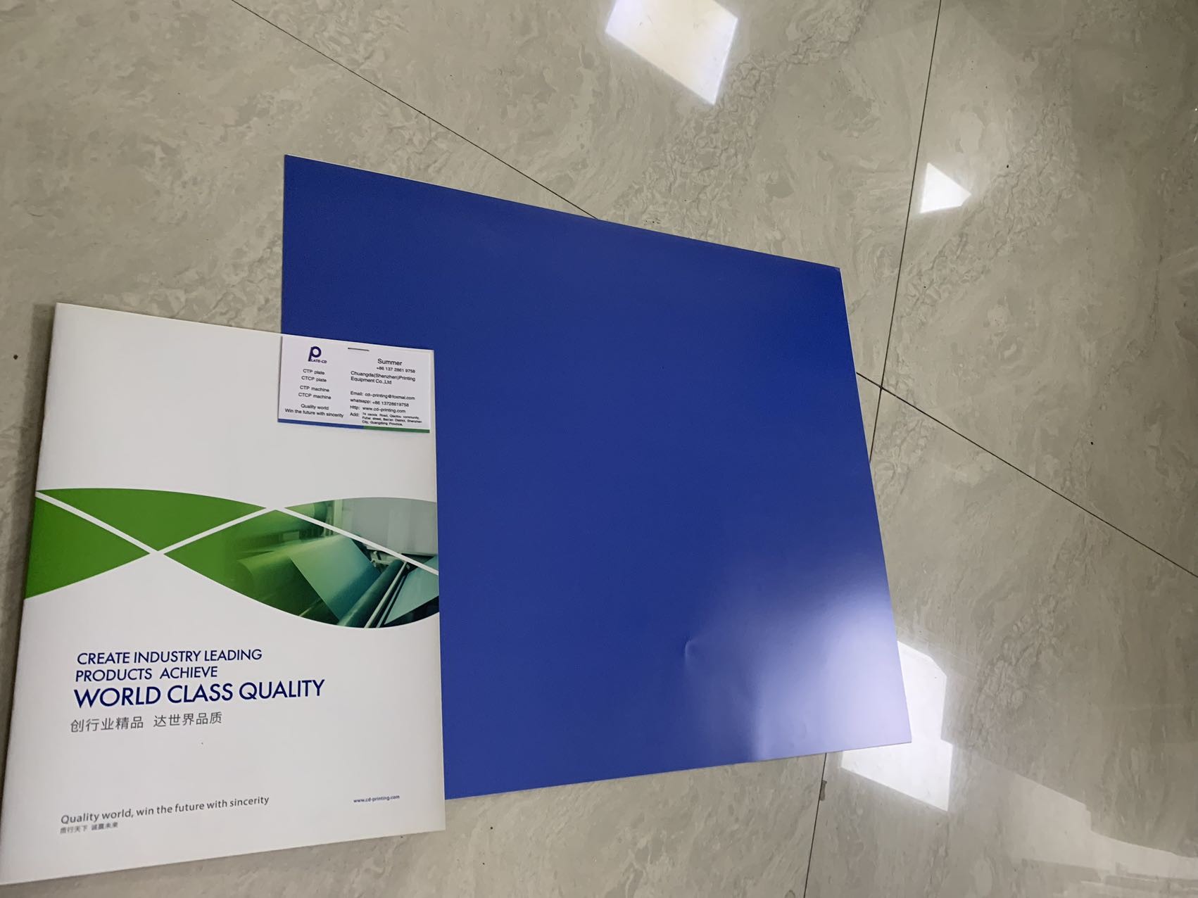 Treatment free CTP plate, Europe specific CTP plate, commercial printing specific CTP plate, offset printing CTP plate