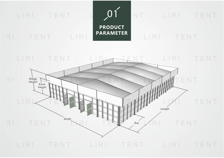Heat Insulation Thermal Roof Cube Tent for Outdoor Car Showrooms and Events