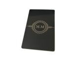 Stainless Steel Black Metal Card CR80 Gold Silver Print