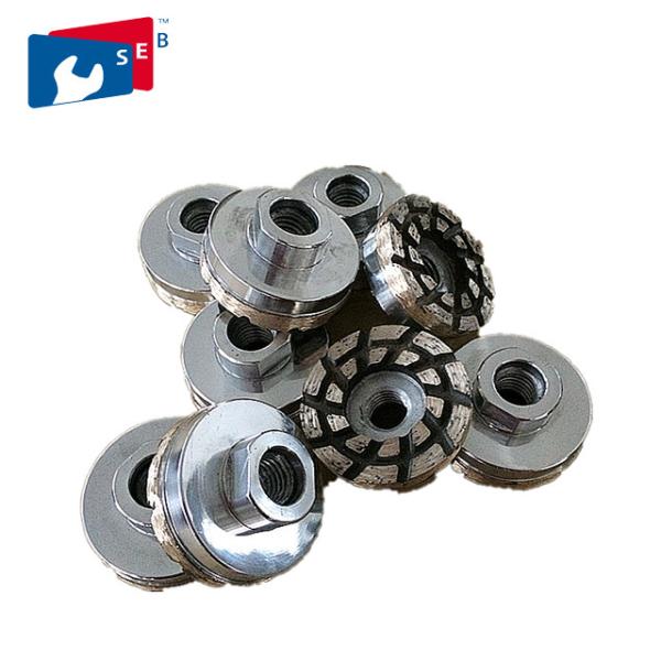 Cheap 110 Mm Double Row Diamond Cup Grinding Disc For Granite Angle Grinder for sale