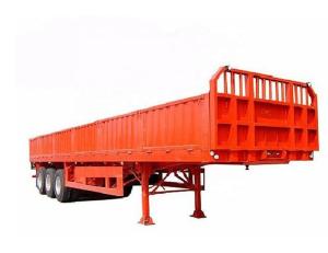 Quality 3 Axles 40 Ton Cargo Side Wall Semi Trailer for Safe and Flexible Cargo Transportation wholesale