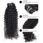 Natural Color Peruvian Body Wave Hair Bundles Curly Dancing And Soft 10" To 30"