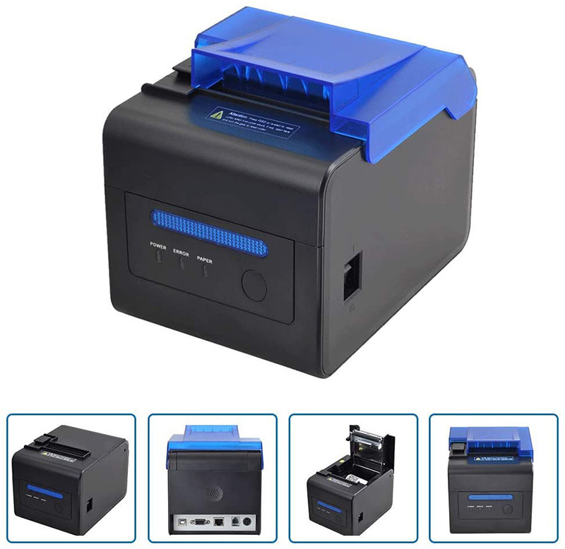 300mm/S 80mm POS Receipt Printer Waterproof Oil Proof Dustproof