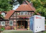 Meeting R32 heat pump 12kw air source heat pump house heating cooling and hot