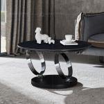 Extendable 0.17CBM Modern Coffee Table With Glass Top Living Room Furniture