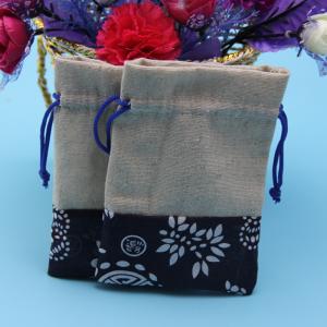 Quality Customized Printing Natural Color Jute Drawstring Bag wholesale