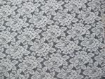 Allover Guipure Cotton Nylon Lace Mesh Fabric / Floral Lace Fabric SGS