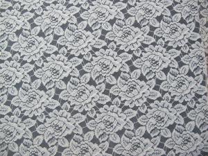 Quality Allover Guipure Cotton Nylon Lace Mesh Fabric / Floral Lace Fabric SGS wholesale