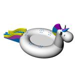 0.9mm PVC Tarpaulin Inflatable Unicorn For Water Park Beach