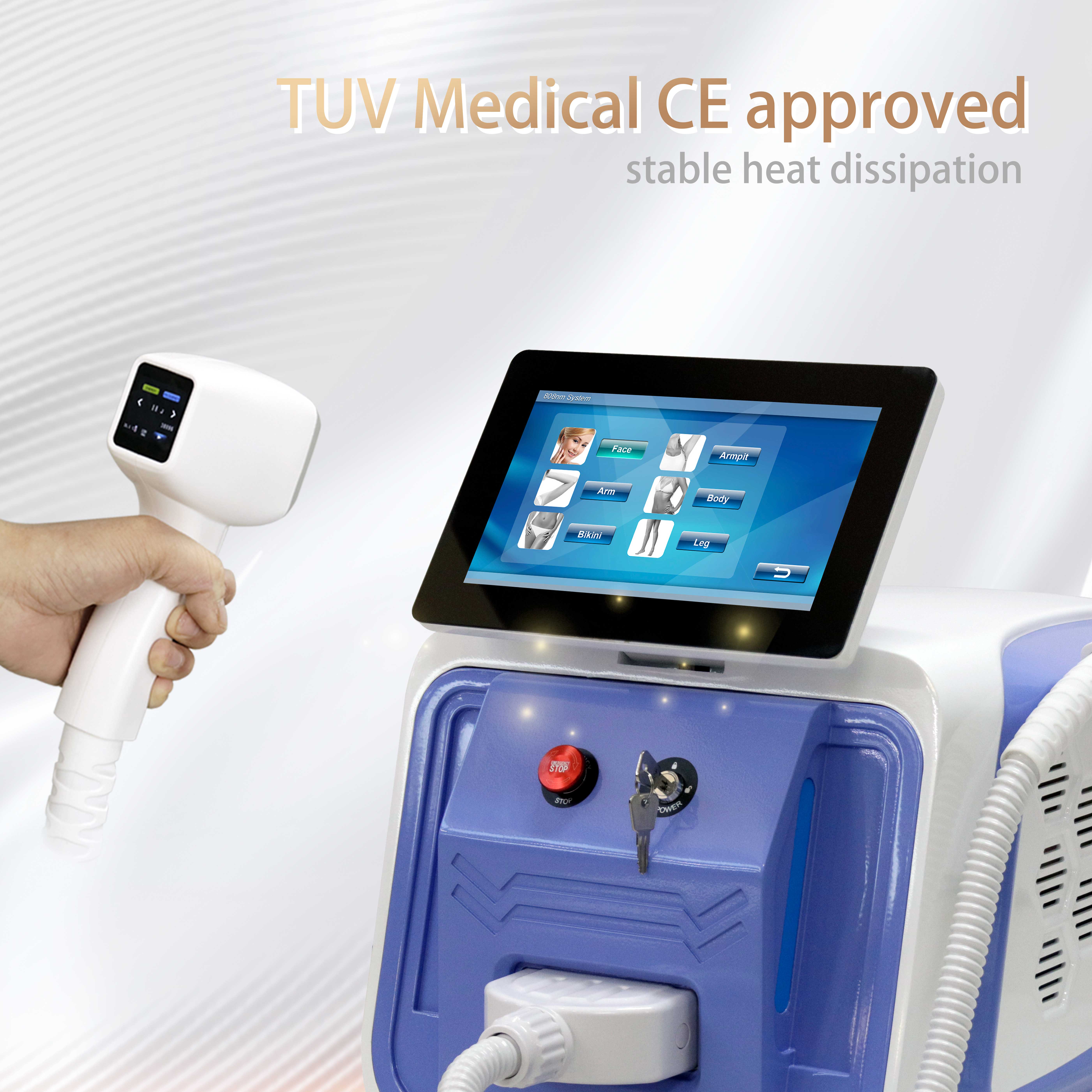 Top-rated Laser Hair Removal Machine 808 for Permanent Results Laser Beauty Equipment