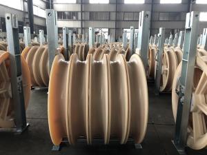 China Bundled Three Nylon Wheel Conductor Stringing Blocks For Transmission Line on sale