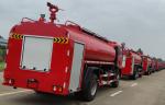 HOWO 160HP Emergency Fire Vehicle 6 Wheeled Red Color For Fire Fighting Rescue