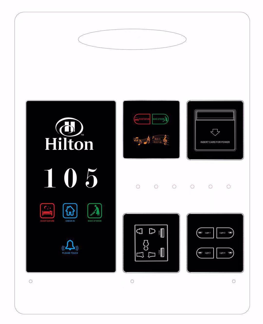 Wireless Hotel Electronic Door Number System Manufacturer From CHINA