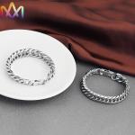 Mens ID 64MM 67MM Engraved Wide Curb Chain Bracelet