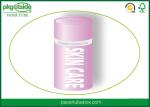 Cylinder Cardboard Cosmetic Packaging , High End Paper Lip Balm Containers
