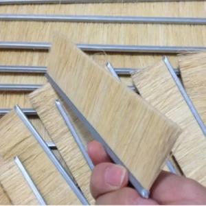 Quality Custom Galvanized Iron Base Sisal Strip Brush For Wood Polishing wholesale
