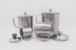 0.217cbm 9cm Drinkware Stainless Steel Water Mug With Rolled Edge