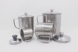 Quality 0.217cbm 9cm Drinkware Stainless Steel Water Mug With Rolled Edge wholesale