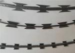 Line Razor Fence Wire , Straight Razor Wire Concertina BTO-22 For Popular