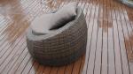 4pcs poly rattan pool furntiure