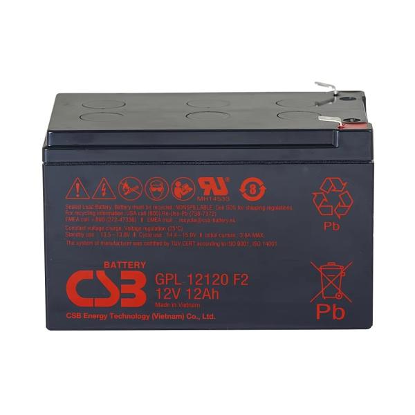 CSB GPL12880 12V 88Ah Maintenance-Free Sealed Lead-Acid Battery Valve-Regulated