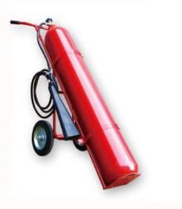 Quality OEM CO2 Trolley Type Fire Extinguisher 30KG Red Cylinder wholesale