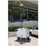 6m locking pneumatic telescopic mast for mobile CCTV vehicle telescoping mast