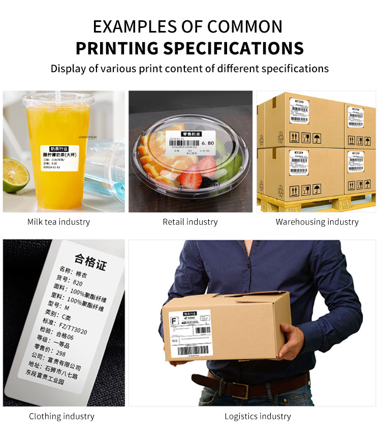 2inch Portable Wireless Thermal Mini Label Printer Shipping Exrpress Warehouse USB BT
