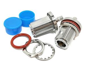 Quality RF Coaxial Adapter Radio Frequency Connector N Female Jack Bulkhead To QMA Female wholesale