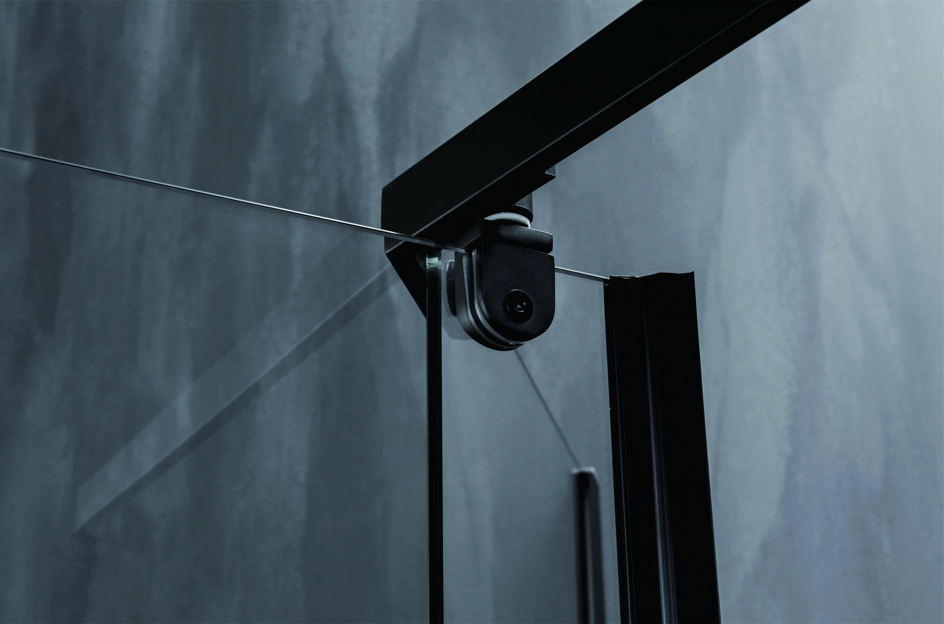 Diamond Shower Enclosure With Aluminium Black Frame And 6/8mm Tempered Glass
