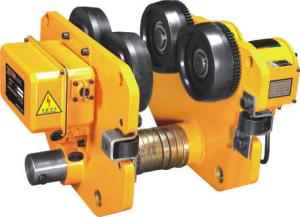 Quality 10T Travel Trolley Electric Chain Hoist Steel Yellow With Suspension Hook wholesale