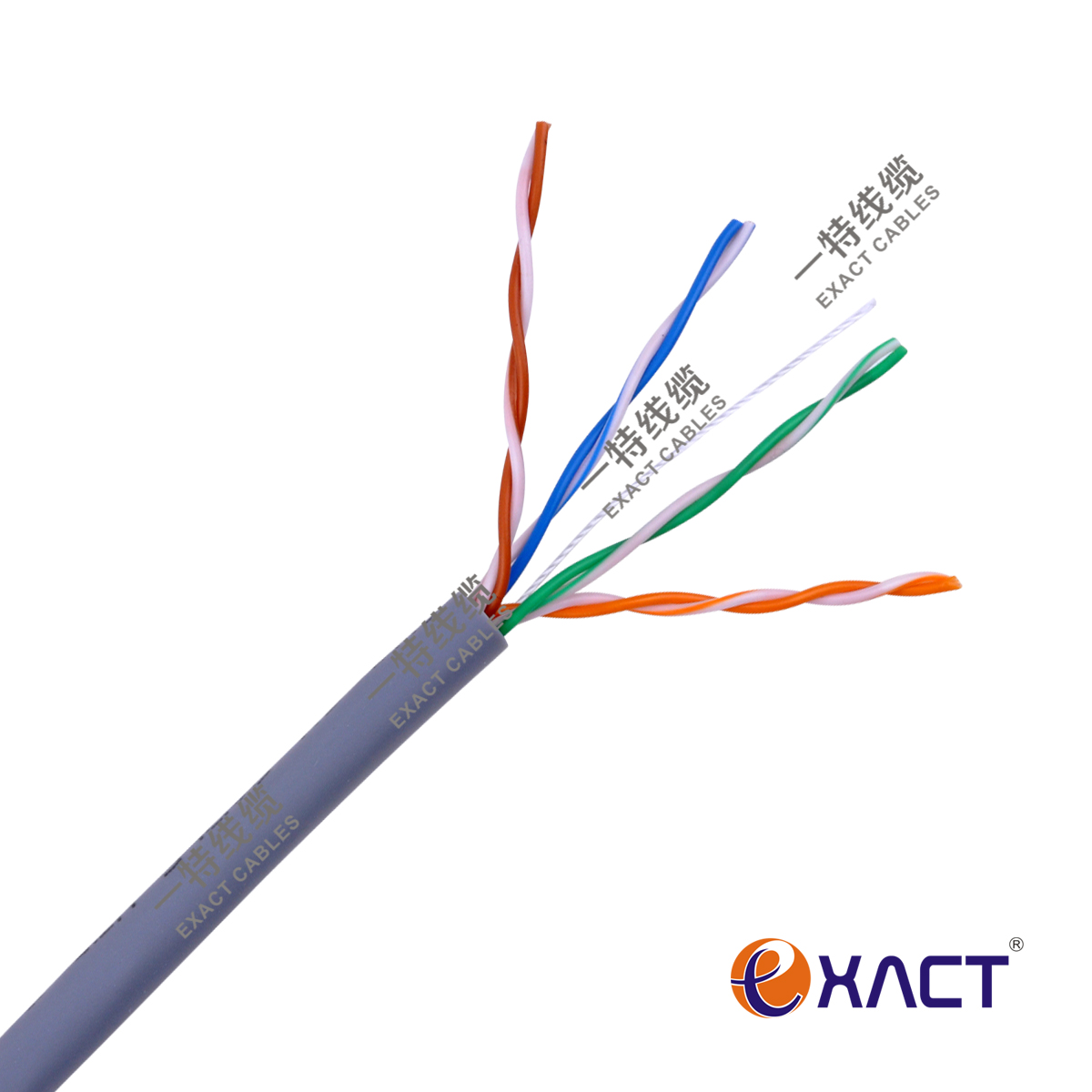 Al/Foil Individual Shield UTP Cat5e Lan Cable for Waterproof Network Communication
