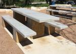 Lightweight Outdoor Concrete Furniture Concrete Side Table Bench Manufacturer