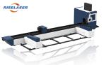 Tube Metal Fiber Laser Cutting Machine 1500W Adjustable Speed With Automatic