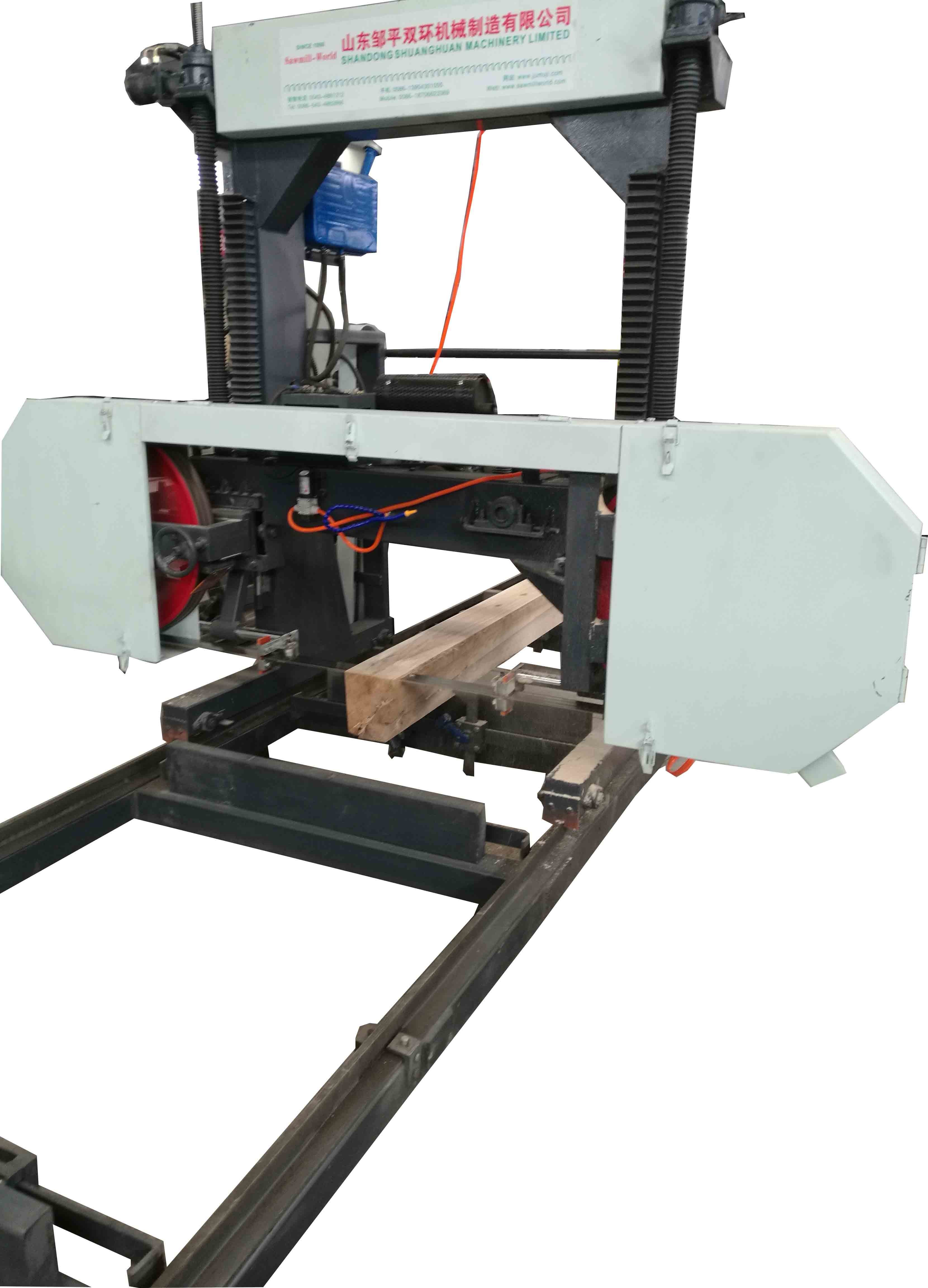 Horizontal wood cutting saws portable saw mills wood working band saws