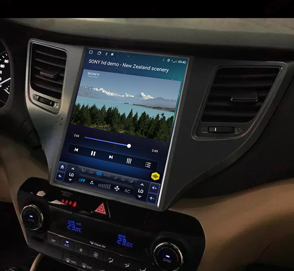 Navigation 9.7in Carplay Car Radio Android For Hyundai Tucson 2014-2018 Speaker Stereo