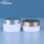 Electroplated Lids PET Cosmetic Jar 15ml 30ml For Eye Face Body Cream Packaging