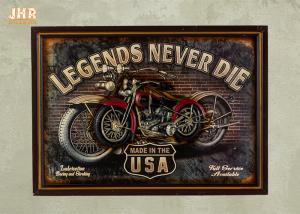 Quality Resin Motorcycle Wall Decor Antique Wood Pub Signs Decorative Wall Plaques wholesale