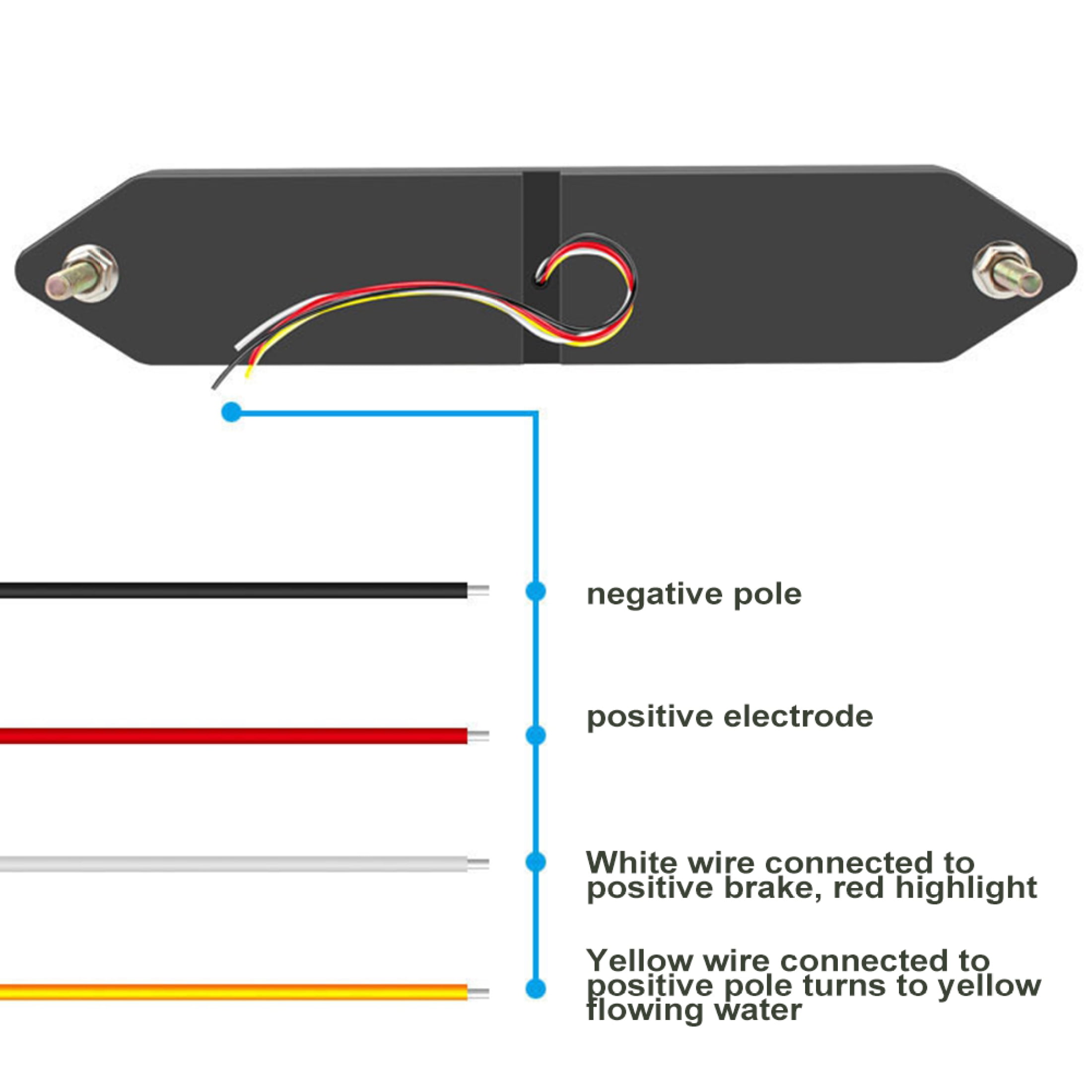 Red Yellow 24V Universal LED Tail Light Pilot Lamp For Car For Motorcycle