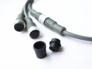Quality Waterproof Circular Power Connector Cable Assembly Custom Molded Cable Assemblies 22AWG wholesale