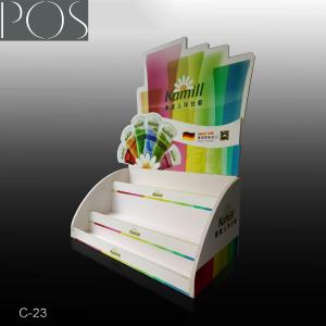 Quality PVC foamboard colorful counter display in three layers wholesale