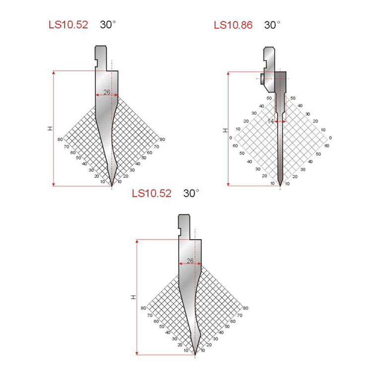 Customizable Mold Press Brake Punch 42CrMo Trumpf Press Brake Tooling