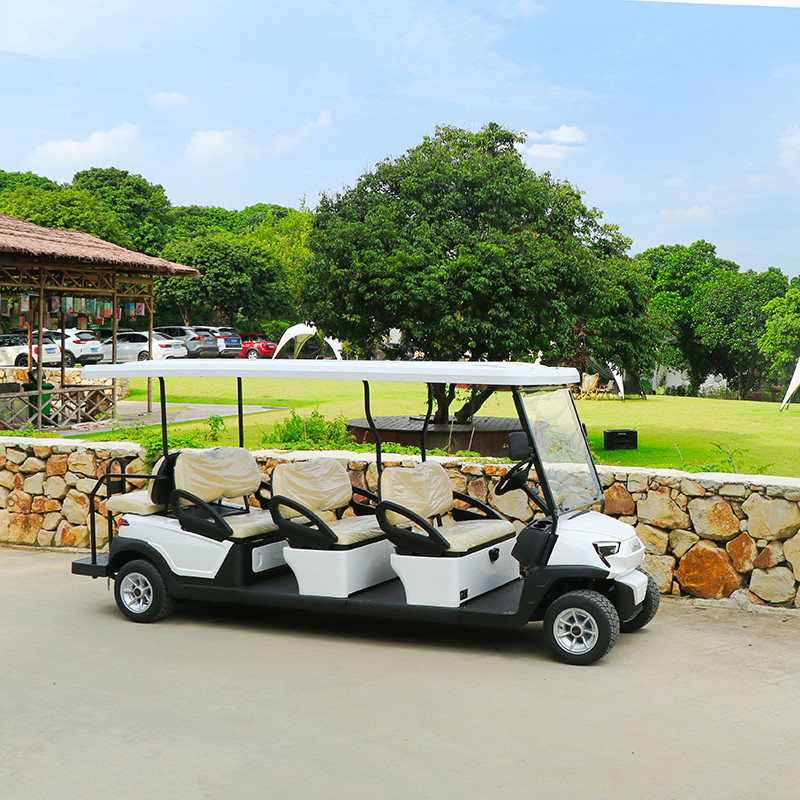 6+2 Seater Sightseeing Electric Golf Buggy With LiFePO4 Battery